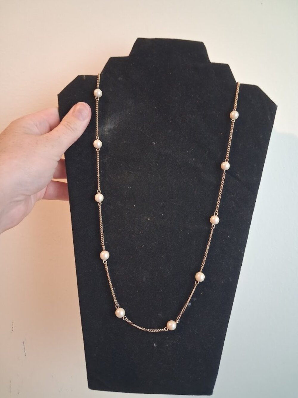 34 inch Sarah Coventry beaded necklace